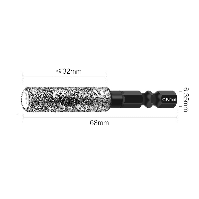 🔥 2-en-1 Hexagonal Shank Brazing Drilling Dry Specialized Hole Opener