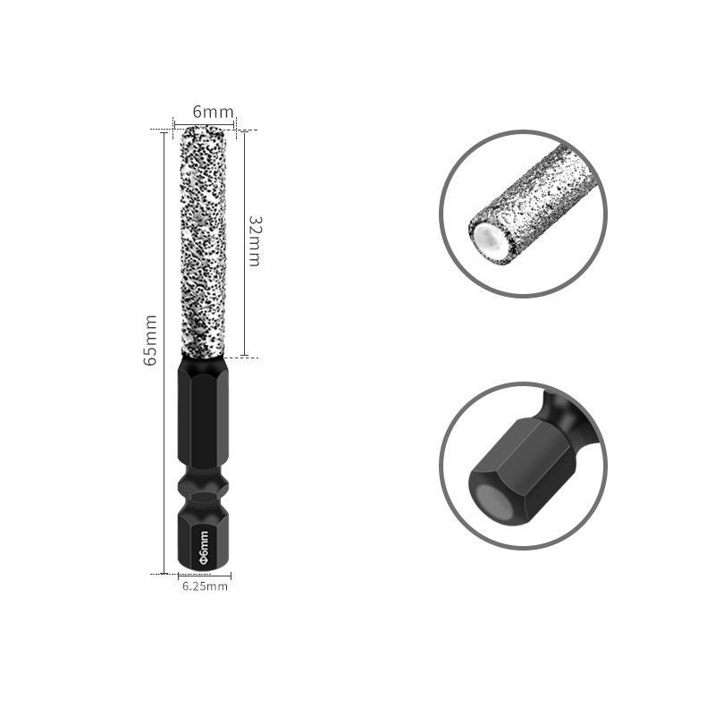 🔥 2-en-1 Hexagonal Shank Brazing Drilling Dry Specialized Hole Opener