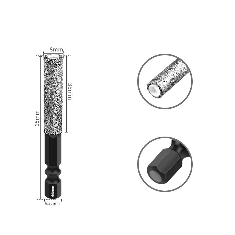 🔥 2-en-1 Hexagonal Shank Brazing Drilling Dry Specialized Hole Opener