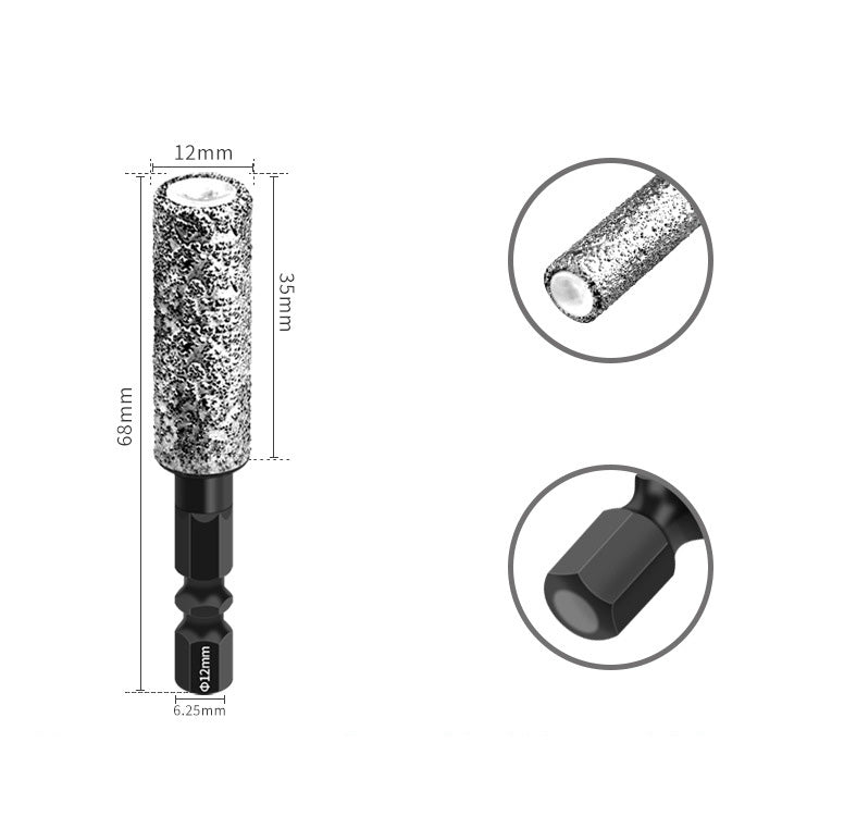 🔥 2-en-1 Hexagonal Shank Brazing Drilling Dry Specialized Hole Opener