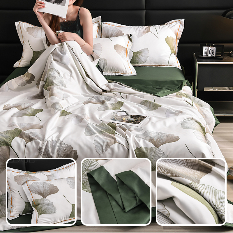 🛏️ Élégance Fraîche & Style Naturel – -60 % sur Notre Linge de Lit 4 Pièces