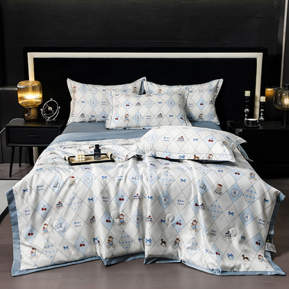 🛏️ Élégance Fraîche & Style Naturel – -60 % sur Notre Linge de Lit 4 Pièces