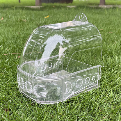 Bassin deux-en-un pour le bain et l’alimentation des perroquets