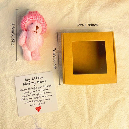 🔥Dernier jour prix spécial-50% de réduction🎁Mini ours en peluche fait main dans une boîte