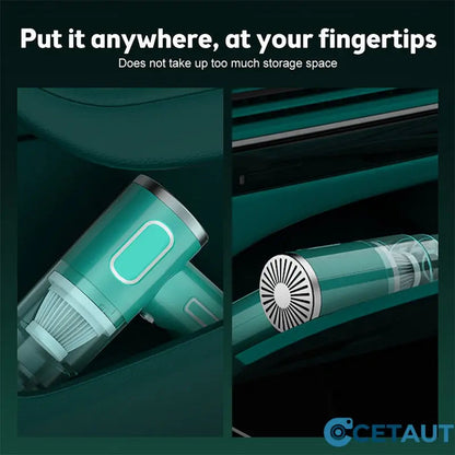 📣🔥Aspirateur de Voiture Sans Fil 120W Ultra-Puissant - Aspirateur Principal Rechargeable Avec Aspiration Cyclonique - Solution de Nettoyage Auto Ultra-Portable et Sans Effort