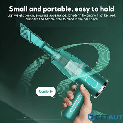 📣🔥Aspirateur de Voiture Sans Fil 120W Ultra-Puissant - Aspirateur Principal Rechargeable Avec Aspiration Cyclonique - Solution de Nettoyage Auto Ultra-Portable et Sans Effort