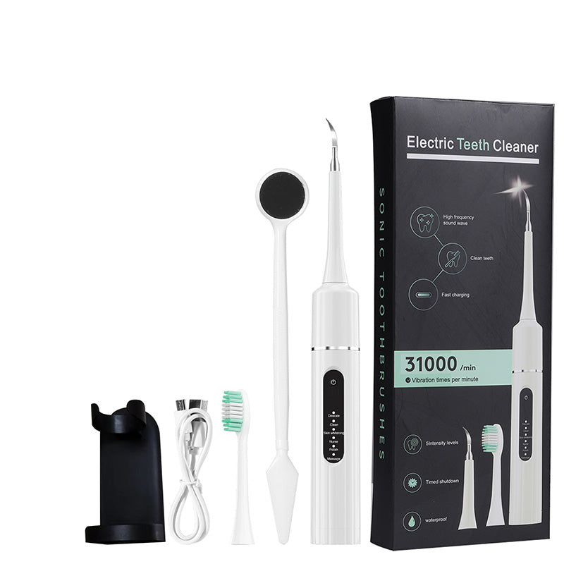 🦷 50% OFF MAINTENANT ! 💦 Nettoyeur Dentaire Ultrasonique 5 en 1 - 3 Vitesses Réglables pour un Nettoyage Profond et Doux ✨📦