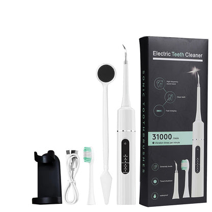 🦷 50% OFF MAINTENANT ! 💦 Nettoyeur Dentaire Ultrasonique 5 en 1 - 3 Vitesses Réglables pour un Nettoyage Profond et Doux ✨📦