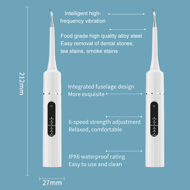🦷 50% OFF MAINTENANT ! 💦 Nettoyeur Dentaire Ultrasonique 5 en 1 - 3 Vitesses Réglables pour un Nettoyage Profond et Doux ✨📦