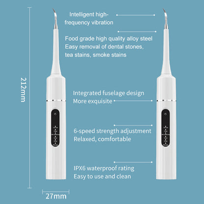 🦷 50% OFF MAINTENANT ! 💦 Nettoyeur Dentaire Ultrasonique 5 en 1 - 3 Vitesses Réglables pour un Nettoyage Profond et Doux ✨📦