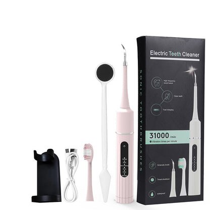 🦷 50% OFF MAINTENANT ! 💦 Nettoyeur Dentaire Ultrasonique 5 en 1 - 3 Vitesses Réglables pour un Nettoyage Profond et Doux ✨📦