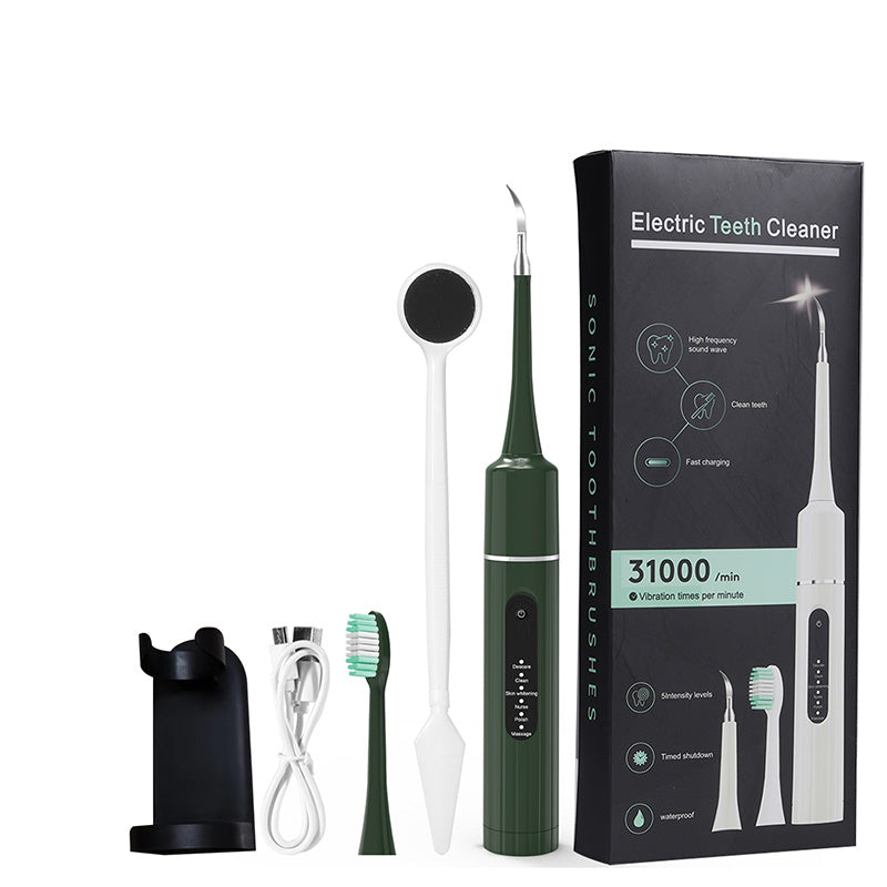 🦷 50% OFF MAINTENANT ! 💦 Nettoyeur Dentaire Ultrasonique 5 en 1 - 3 Vitesses Réglables pour un Nettoyage Profond et Doux ✨📦