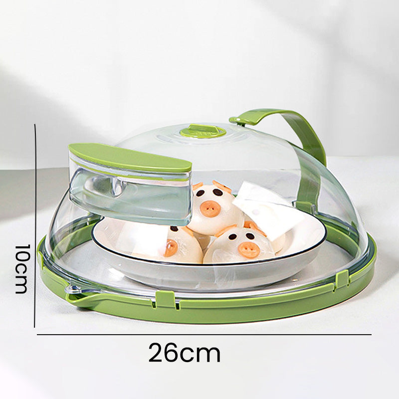 💎 50% DE RÉDUCTION ! 💎 Couvercle Transparent Anti-Éclaboussures pour Micro-ondes – Poignée Ergonomique, Réservoir d’Eau & Évent 360° 🔥🍲