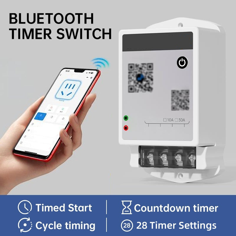 ⏰ 50% OFF NOW! ✨ Bluetooth Programmable Smart Timer Switch - Voice Control & Remote Scheduling for Home Automation 📱🏠