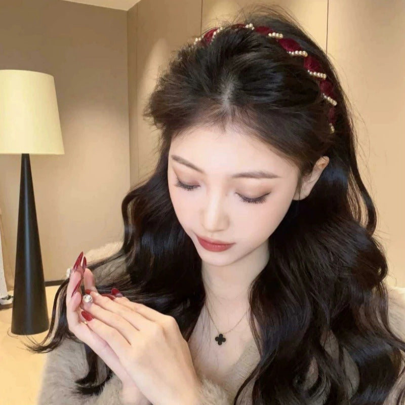 🔥 PROMO ÉCLAIR ! 🔥 Bandeau Perles Artificielles Vintage (-50%)