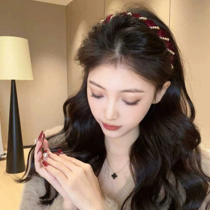 🔥 PROMO ÉCLAIR ! 🔥 Bandeau Perles Artificielles Vintage (-50%)