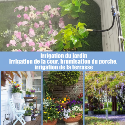 💧 50% DE RÉDUCTION ! 🔥 Système d'Irrigation Automatique de Jardin Incurvé à 360° – Arrosage Uniforme, Économie d'Eau & Installation Facile 🌿
