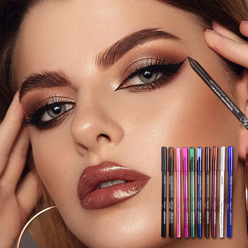 10 stylos gel eyeliner colorés