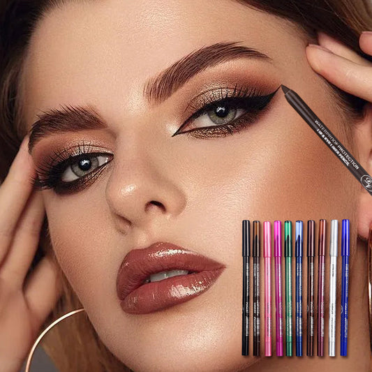 10 stylos gel eyeliner colorés