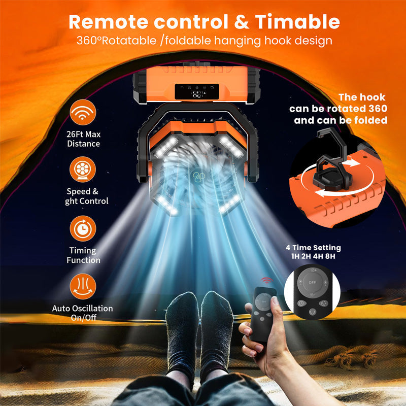 ✨Ventilateur Oscillant Portable avec Télécommande