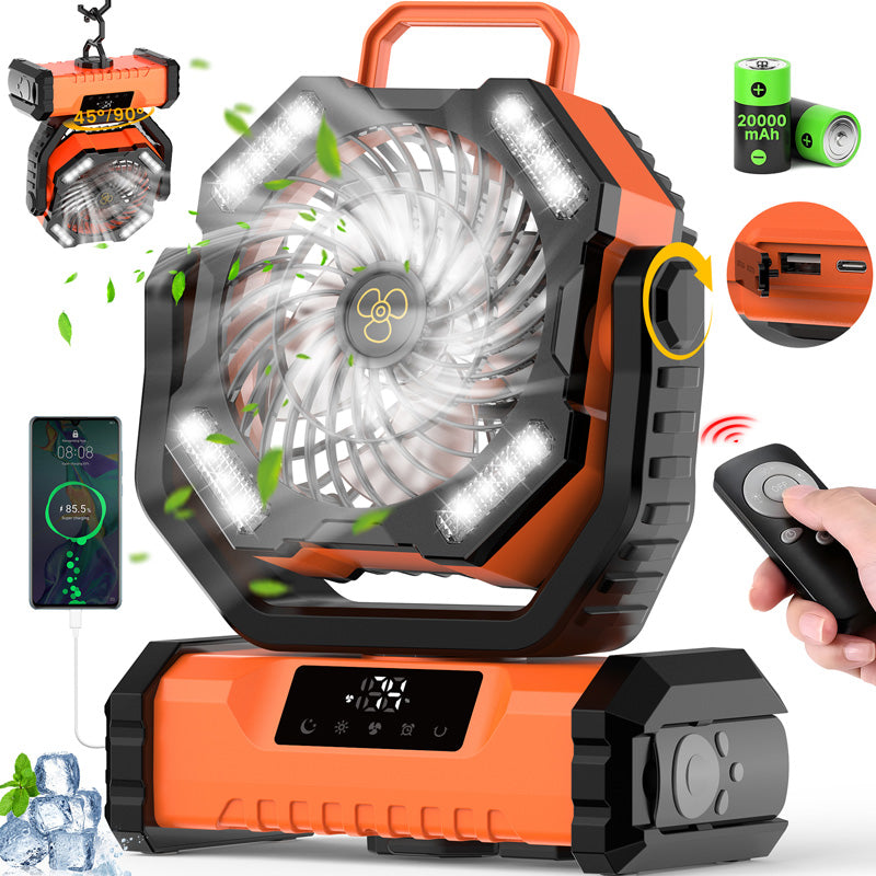 ✨Ventilateur Oscillant Portable avec Télécommande