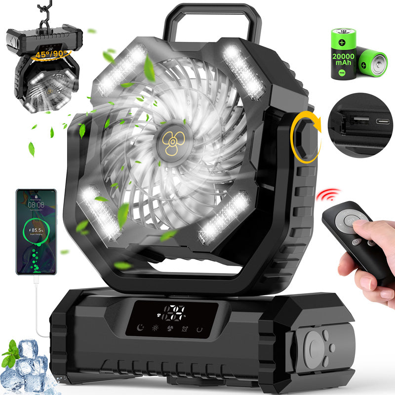 ✨Ventilateur Oscillant Portable avec Télécommande