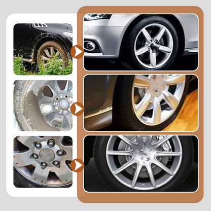 🚗 Nettoyant Puissant pour Roues & Pneus en Spray – 2 Achetés = 1 Offert ! 💥✨