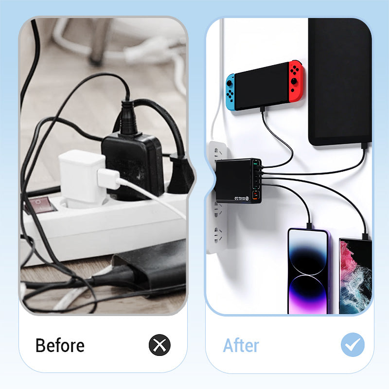 ⚡🔋 Chargeur Multi-Ports 150W Ultra-Rapide