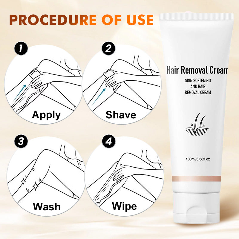 🏆Achetez 3 obtenez 1 gratuit🌸Crème dépilatoire polyvalente, aromatique avec formule douce