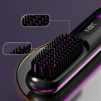 🎁✨58% de réduction🌸Peigne chauffant sans fil en céramique à lisser les cheveux