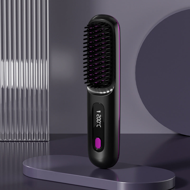 🎁✨58% de réduction🌸Peigne chauffant sans fil en céramique à lisser les cheveux