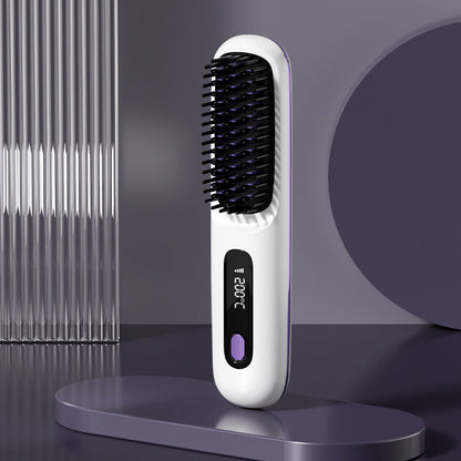 🎁✨58% de réduction🌸Peigne chauffant sans fil en céramique à lisser les cheveux