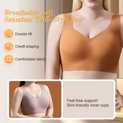 Brassière Respirante Douce et Sans Couture de Type Débardeur