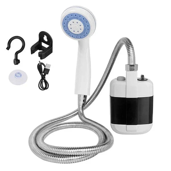 🚿 Douche de Camping Portable – Débit Réglable & Nettoyage Facile en Plein Air ! ⛺✨ 🔥 Solution Pratique pour le Camping, la Plage & les Voyages