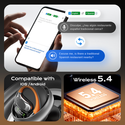 Écouteurs Bluetooth avec traduction IA - 50 % de réduction - Offre spéciale 2026