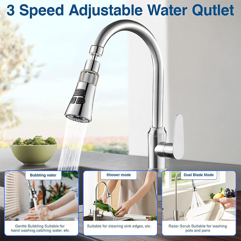 🏆50% de réduction pour une durée limitée💧Aérateur de robinet de cuisine pivotant à 360°