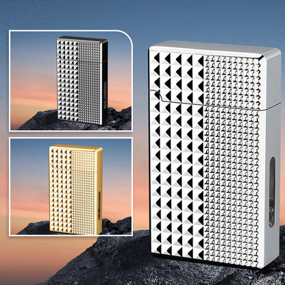 🎁50% de réduction pour une durée limitée⏳Briquet électrique hybride coupe - vent à huile à commande vocale intelligente Black Tech