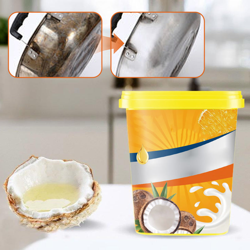 🔥 Soldes Flash -50% 🔥 Pâte Nettoyante à l'Huile de Coco pour Cuisine 🧽✨