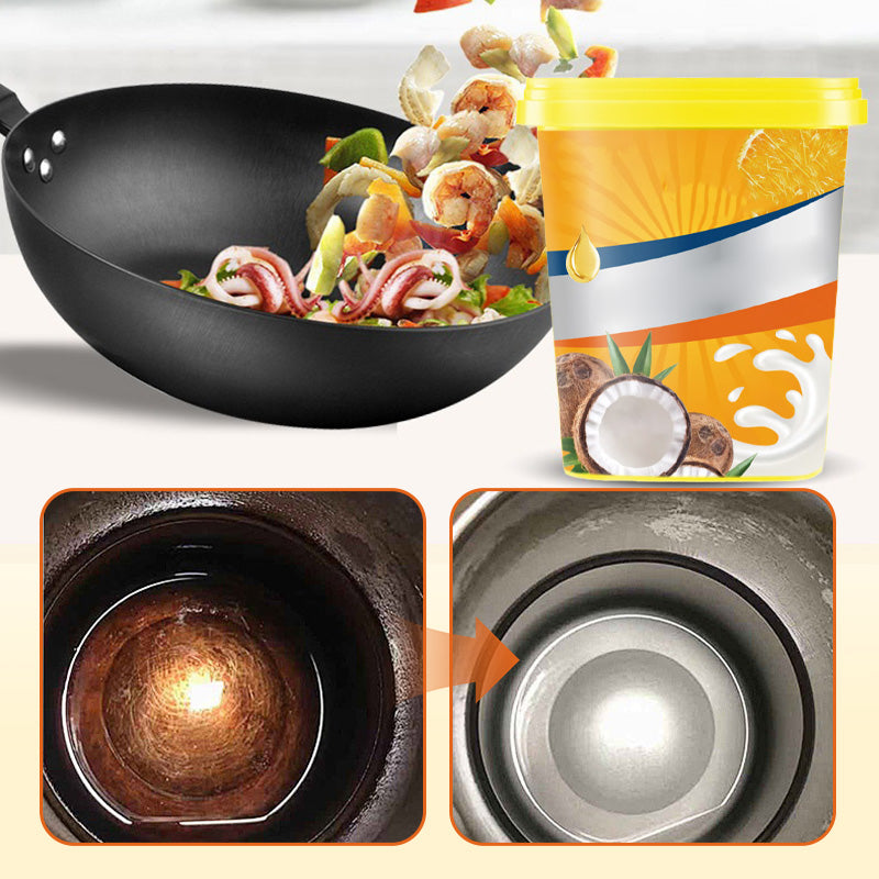 🔥 Soldes Flash -50% 🔥 Pâte Nettoyante à l'Huile de Coco pour Cuisine 🧽✨