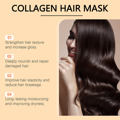 🚀Achetez 3 obtenez 2 gratuit 🌸 Masque de collagène pour cheveux secs et endommagés