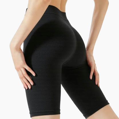 Shorty sans couture respirant taille haute pour femmes