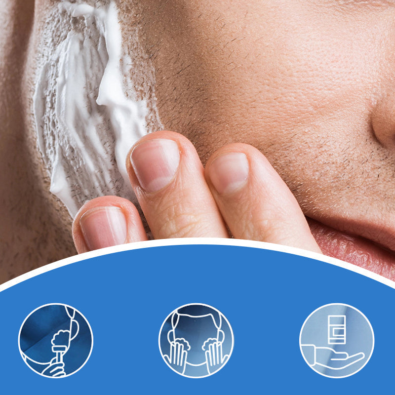 Bâton de Crème de Rasage et de Nettoyage 2 en 1 pour Hommes