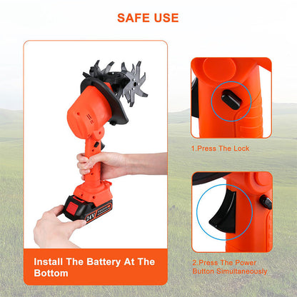 🥳2026 HOT SALE🥳💞50K+ SOLD!🔋🧑‍🌾 50% OFF! Rechargeable Cordless Tiller – No cords, no petrol. 65Mn steel blades, anti‑slip grip. Perfect for raised beds & borders. Say goodbye to hand trowels. 🛡️✨