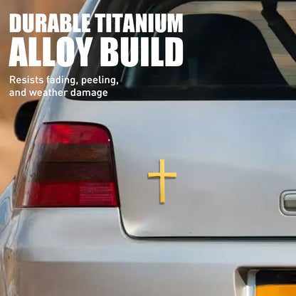 💥 ACHETEZ 1 OBJET, OBTENEZ-EN 1 GRATUIT ! 🚗✝️ Autocollants Badge Croix Métal Jésus Christ – Couvre-rayures Auto Adhésif 3D 🌟 📢📢 Vente Flash ⚡ : Se termine dans 3 heures ! ⏰⏰