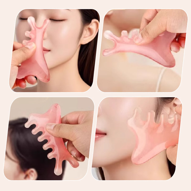 🎁 Achetez-en 1, obtenez-en 1 GRATUIT ! 🎁 🏆 Peigne multifonction de massage crânien et outil Gua Sha – Relaxant et facile à utiliser 🌿👑