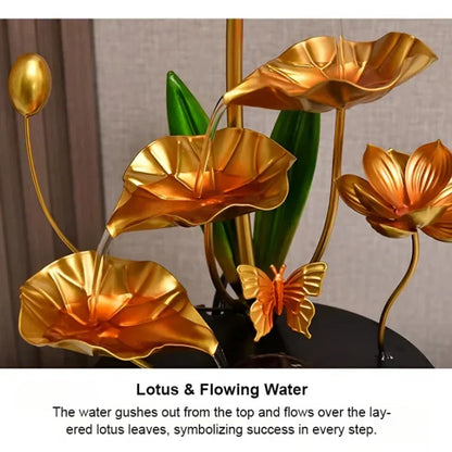 🔥2025 Vente chaude 🔥 Ornement de luxe créatif en forme d'aquarium avec lotus