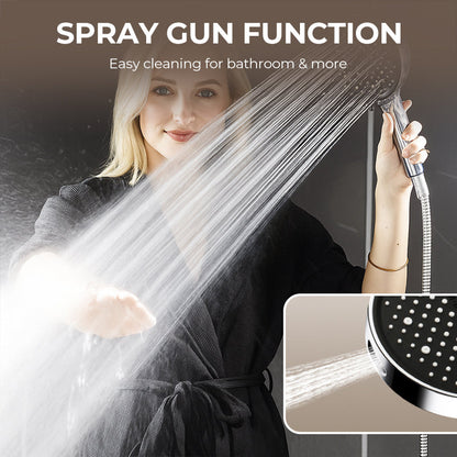 🚿 50% DE RÉDUCTION ! ✨ Pommeau de Douche Haute Pression - 3 Modes de Pluie, Économie d'Eau et Installation Facile 💧📦
