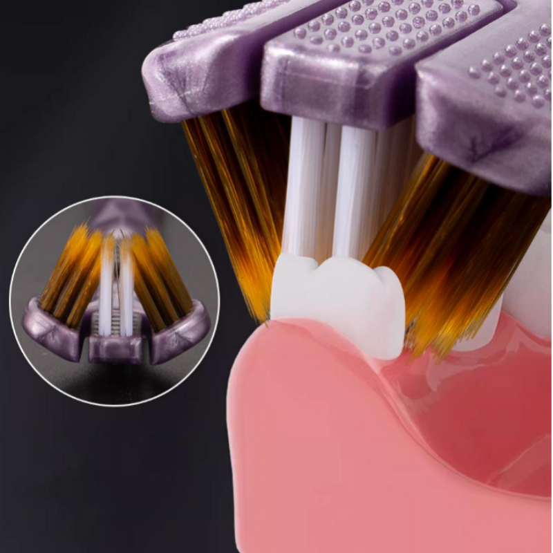 Brosse à Dents Multi-angle à Trois Tête