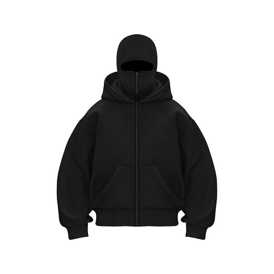🎁 Vente chaude 50% de réduction 🔥 Sweat à capuche zippé Ninja pour hommes et femmes - Protection complète