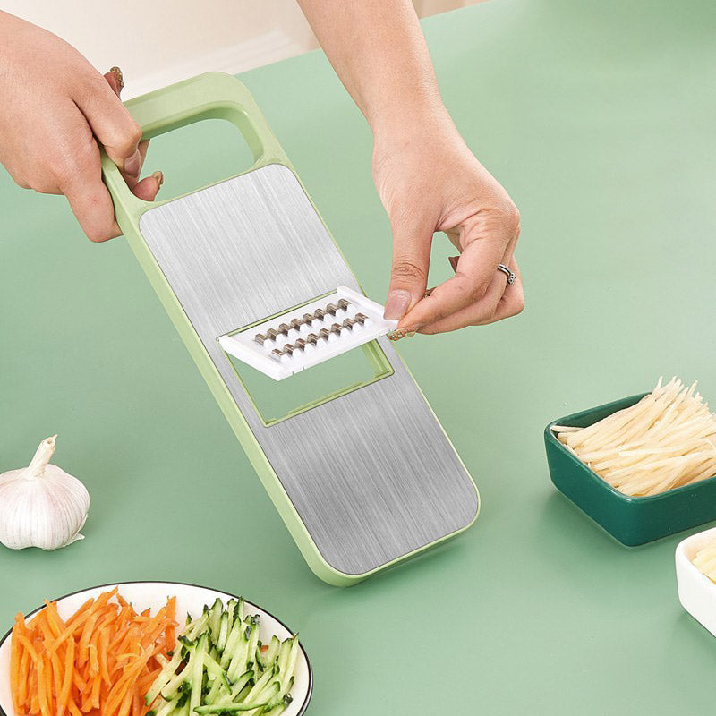 📢📢50 % de réduction！！！📍Hachoir de cuisine multifonctionnel 7 en 1 en acier inoxydable avec protège-mains